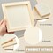 24 Pcs 6 x 6 Inch Pine Wood Panel Boards Unfinished Square Wood Painting
